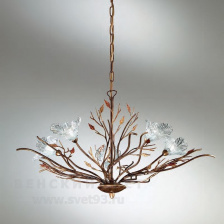 Люстра подвесная 260/5 Rovere striato V285/00.96/22 IDL Италия  40W 42 см Дуб Orchidea