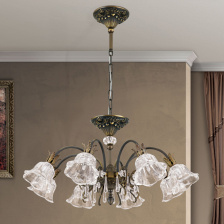 Потолочная люстра Orion La Boheme LU 2392/8 Altpatina/479 Schliff