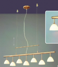 Люстра Orion LU 1597/7 gold-matt/438 opal