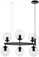 Подвесная люстра  LDP 6034-6 RND BK