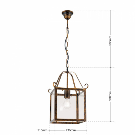 Подвесной светильник Orion Leuchten HL 6-1533/1 Antik-gold фото 5