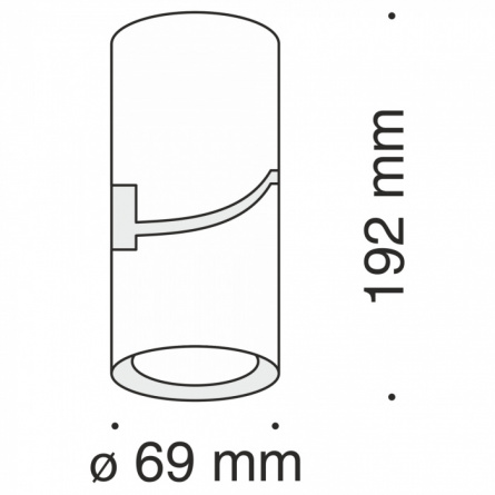 Спот Tube C019CW-01W фото 2
