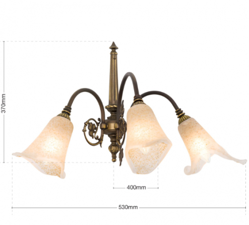 Бра Orion WA 2-967/3 Altpatina/440 фото 3
