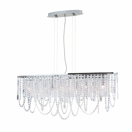 Люстра подвесная Orion LU 2399/6+4 Chrom/oval (110x25cm) фото 4