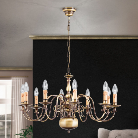 Люстра Orion LU 1235/10 patina фото 1