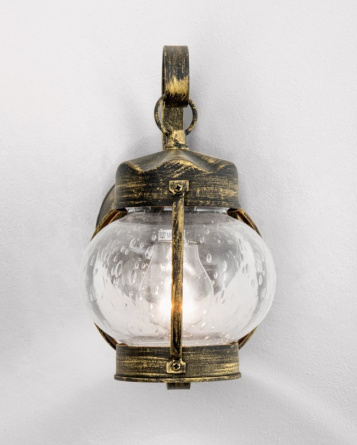 Настенный уличный светильник Orion AL 11-1165 schwarz-gold фото 4