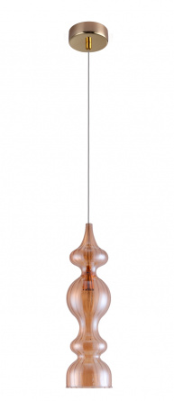Светильник подвесной Crystal Lux IRIS SP1 A AMBER фото 1