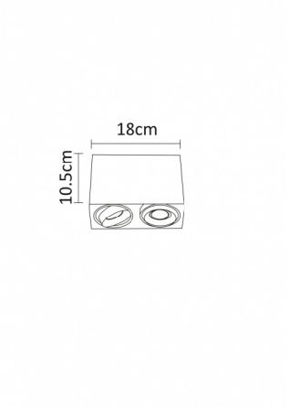 Точечный светильник Pictor A5654PL-2WH фото 3