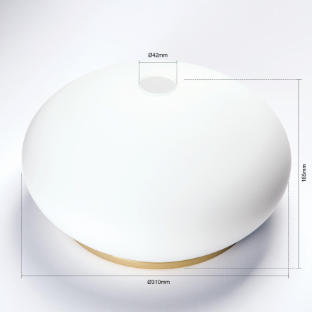 Плафон Orion Glas 386 opal-gold фото 2