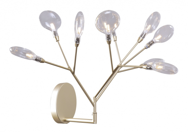 Бра Crystal Lux EVITA AP9 GOLD/TRANSPARENT фото 1
