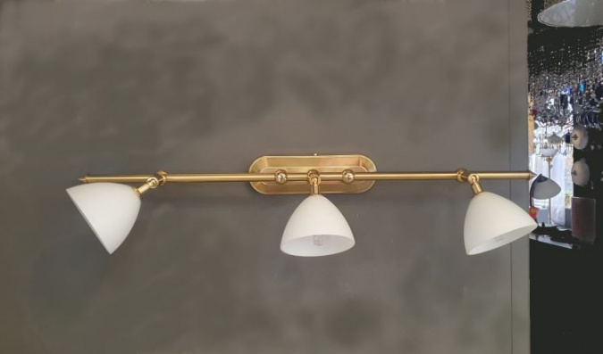 Бра Orion Str 10-347/3 gold-matt/438 opal фото 5